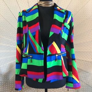 Blazer with zippers NWT 1X